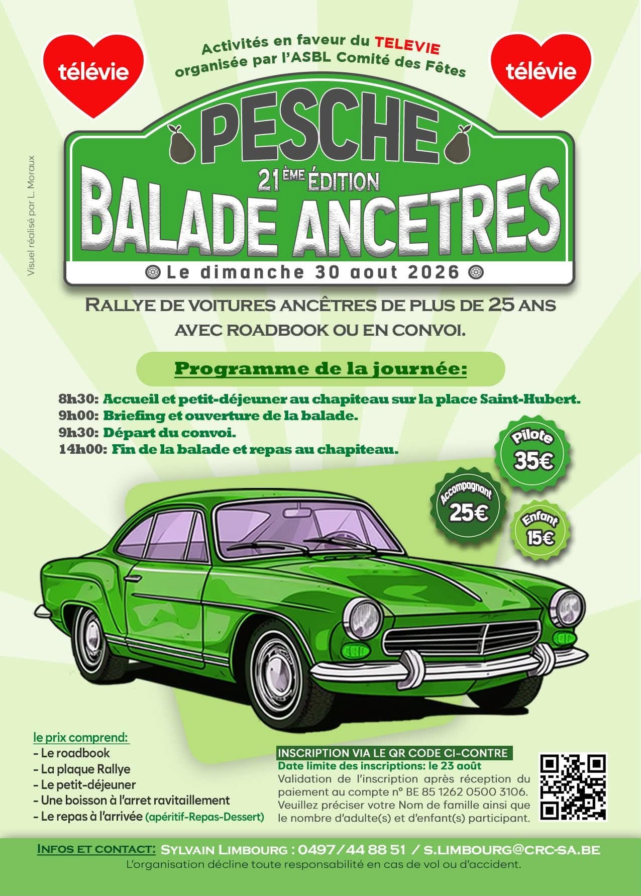 Balade Ancêtres des Poires — Pesche, au profit du Télévie