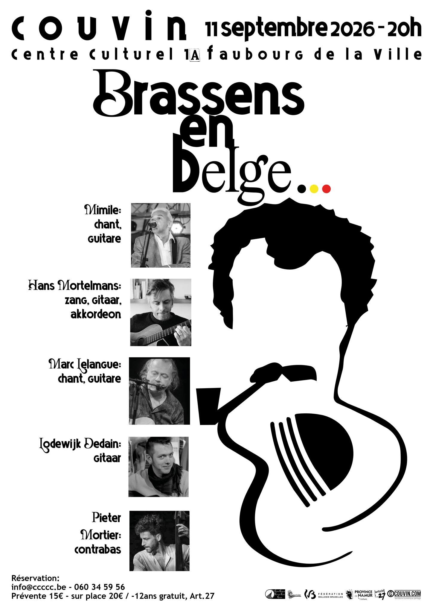 Concert Brassens en Belge — Centre culturel de Couvin