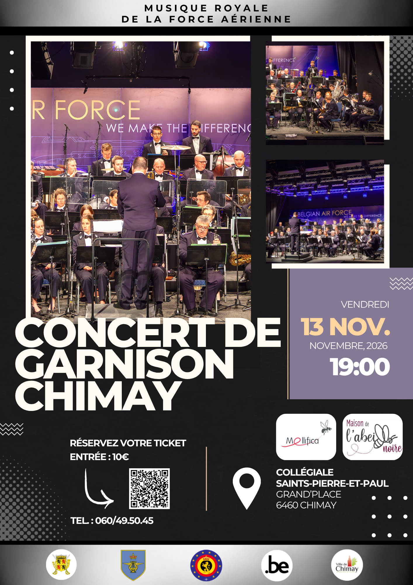 Concert de la Musique Royale de la Force Aérienne — Collégiale de Chimay
