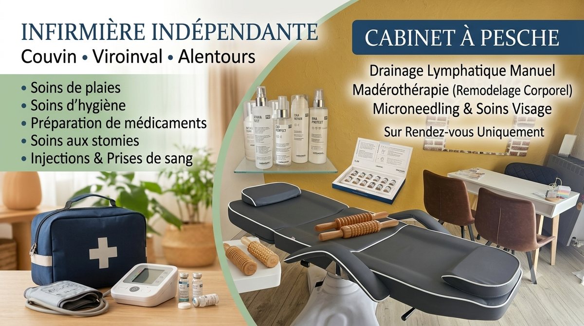 Soins à domicile et Cabinet à Pesche - Infirmière à Couvin, Marie Buchet