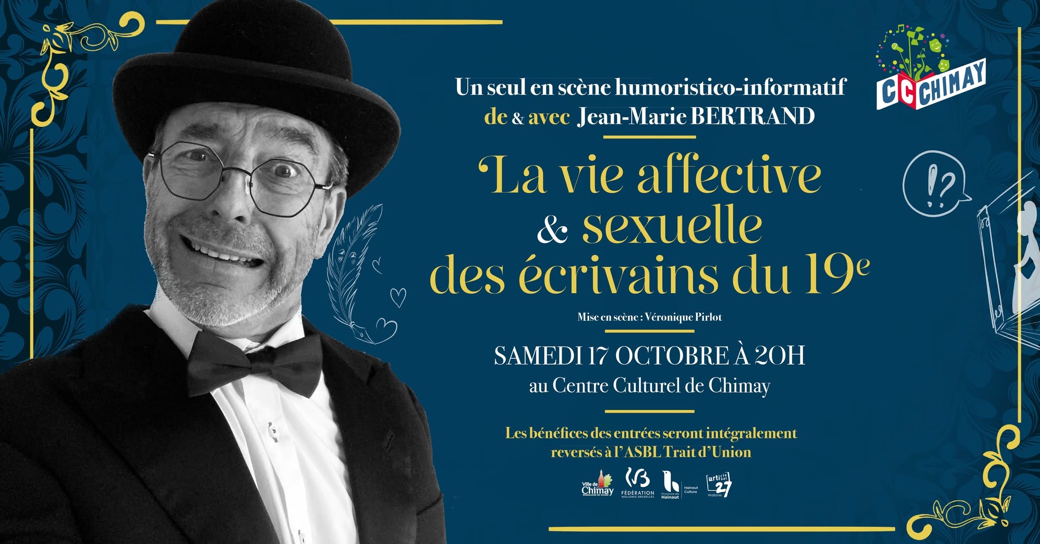 Jean-Marie Bertrand — La vie (très) privée des écrivains du 19e — Centre culturel de Chimay