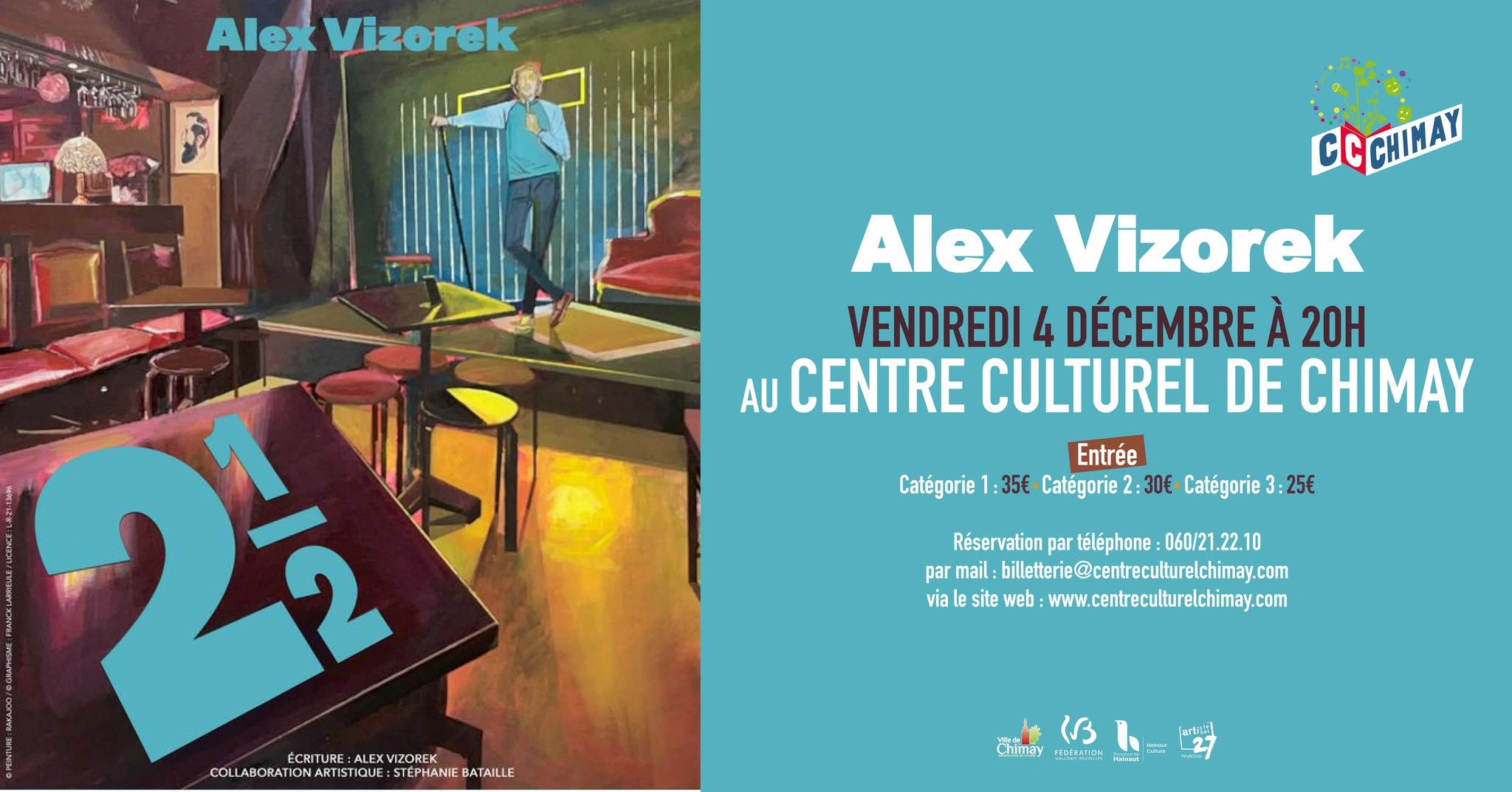 Alex Vizorek en mode Stand Up — Centre culturel de Chimay