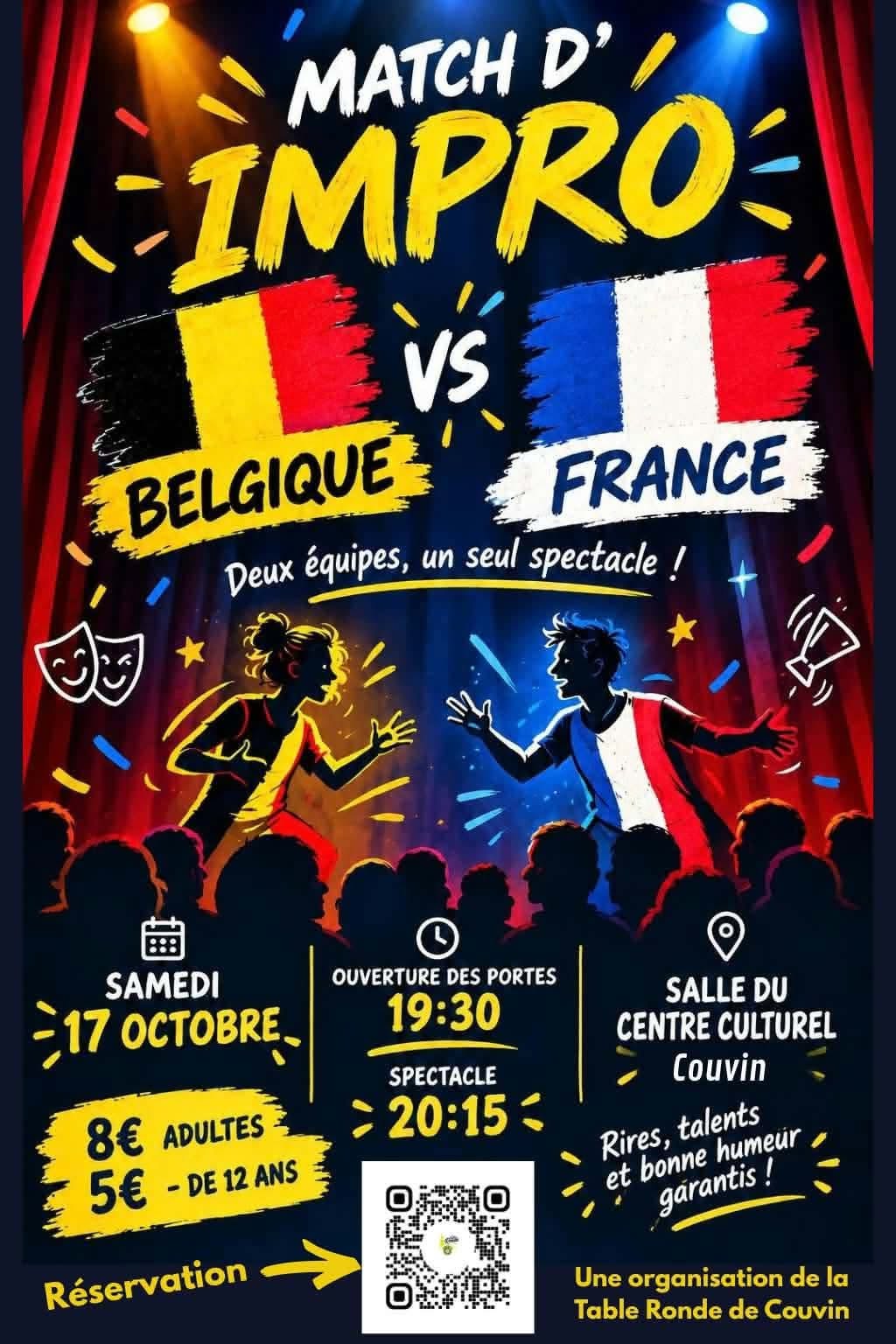Match d'impro Belgique vs France — Table Ronde de Couvin