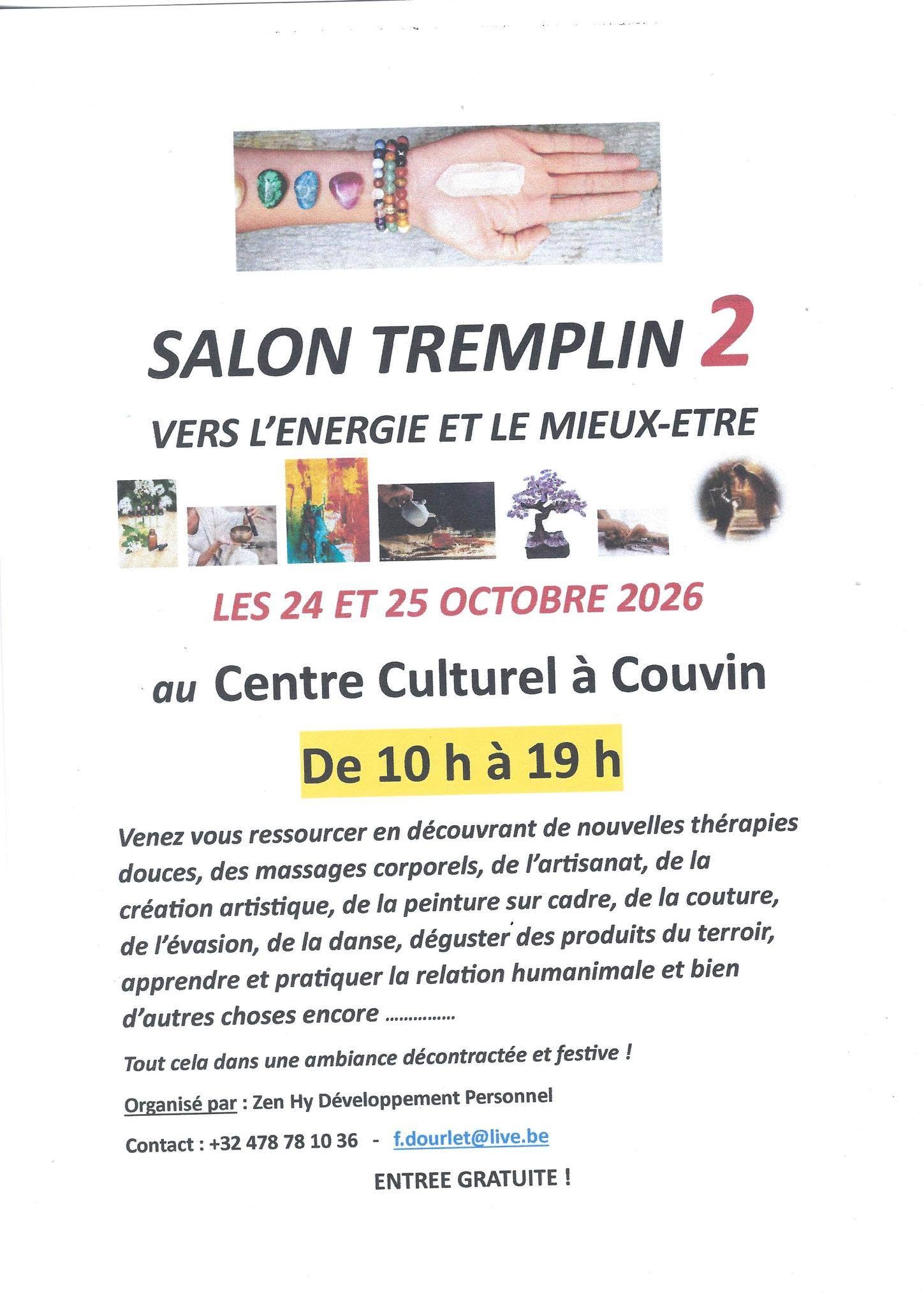 Salon Tremplin — bien-être & artisanat, Centre culturel de Couvin